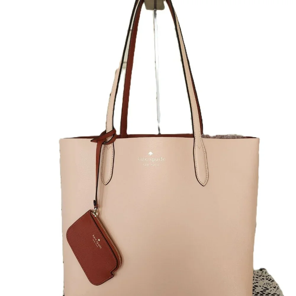 Like New Kate Spade Ava Reversible Saffiano Leather Shoulder Bag Tote